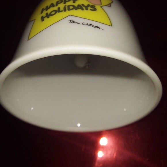 ZIGGY Christmas Bell Ornament Santa Happy Holidays Vintage - Picture 8 of 9